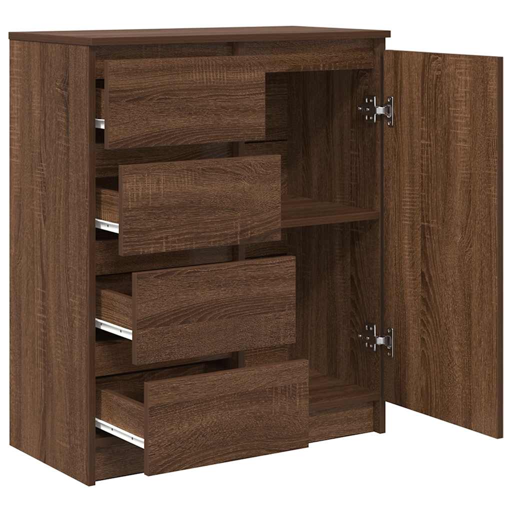 Bufetă cu sertare Stejar maro 71x35x84 cm Lemn prelucrat GartenMobel Dekor