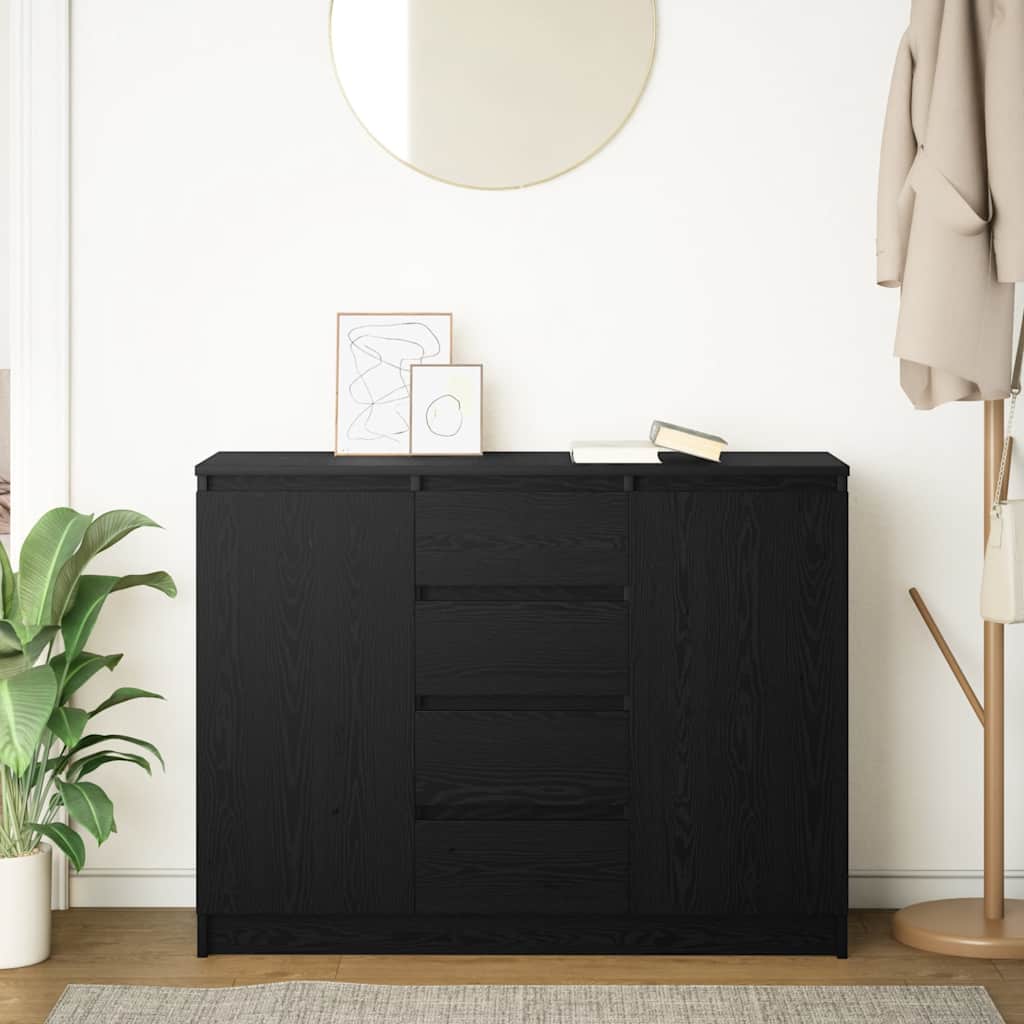 Bufetă cu sertare Stejar negru 100,5x35x76 cm Lemn prelucrat GartenMobel Dekor