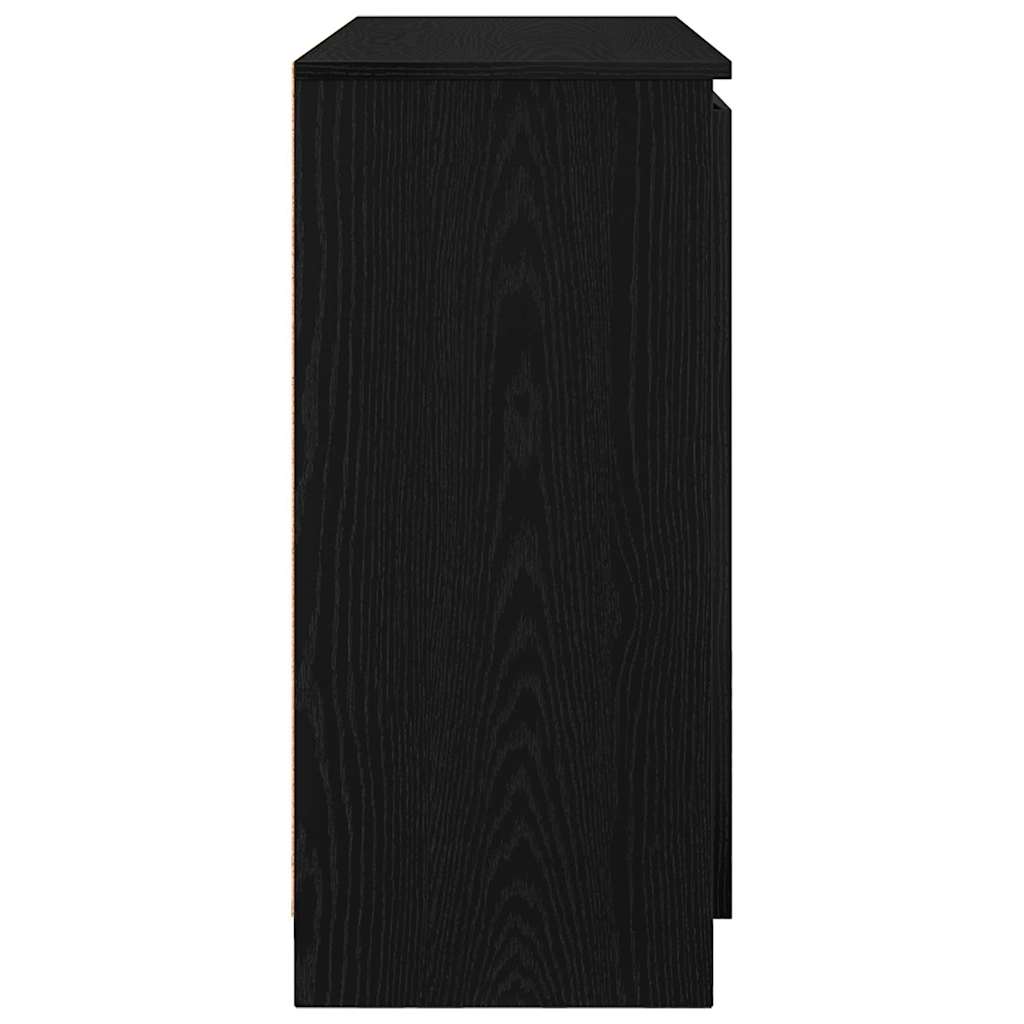 Bufetă cu sertare Stejar negru 100,5x35x76 cm Lemn prelucrat GartenMobel Dekor