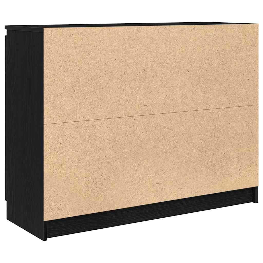 Bufetă cu sertare Stejar negru 100,5x35x76 cm Lemn prelucrat GartenMobel Dekor