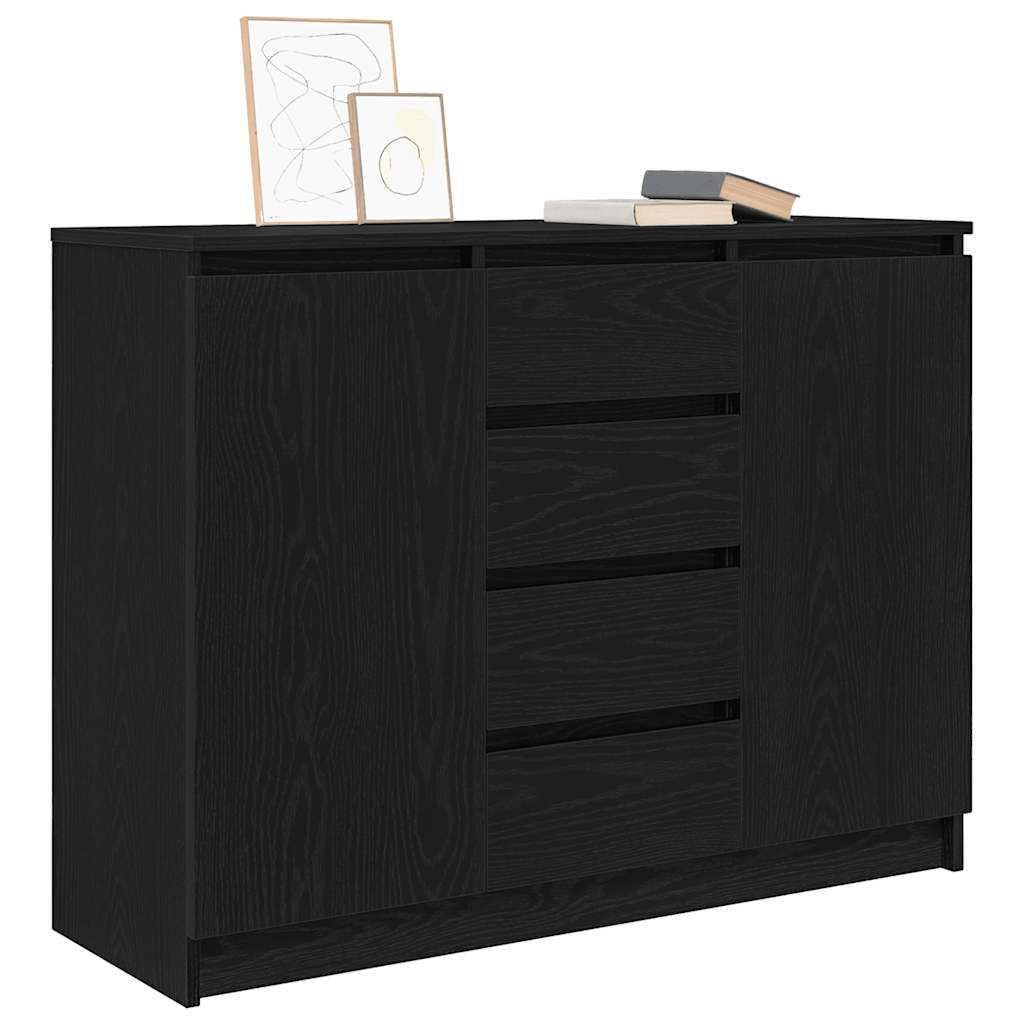 Bufetă cu sertare Stejar negru 100,5x35x76 cm Lemn prelucrat GartenMobel Dekor