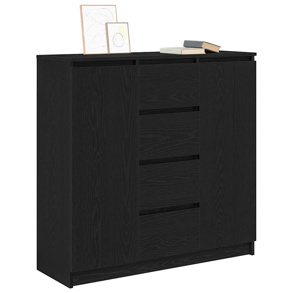Bufetă cu sertare Stejar negru 100,5x35x98,5 cm Lemn prelucrat GartenMobel Dekor