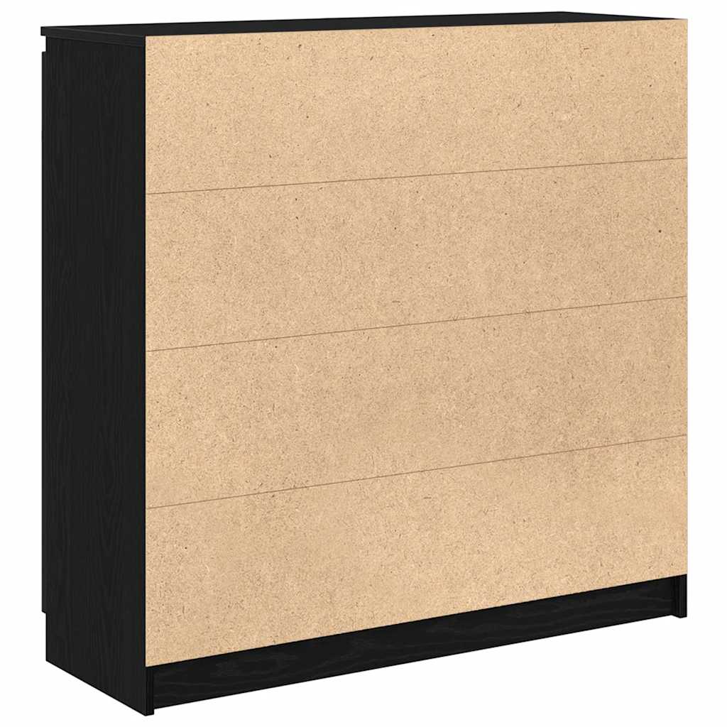 Bufetă cu sertare Stejar negru 100,5x35x98,5 cm Lemn prelucrat GartenMobel Dekor