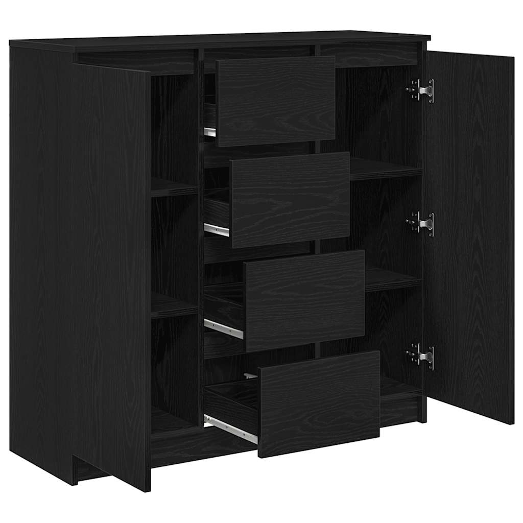 Bufetă cu sertare Stejar negru 100,5x35x98,5 cm Lemn prelucrat GartenMobel Dekor