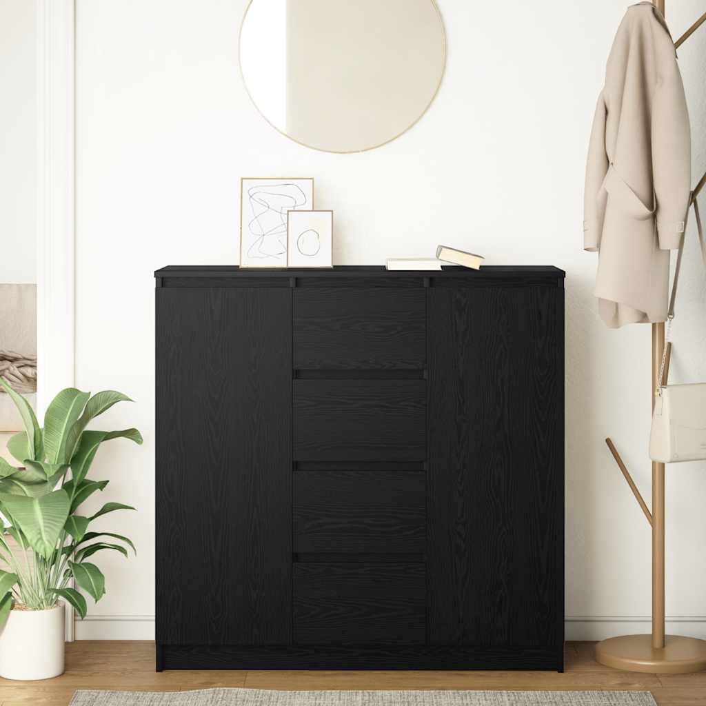 Bufetă cu sertare Stejar negru 100,5x35x98,5 cm Lemn prelucrat GartenMobel Dekor