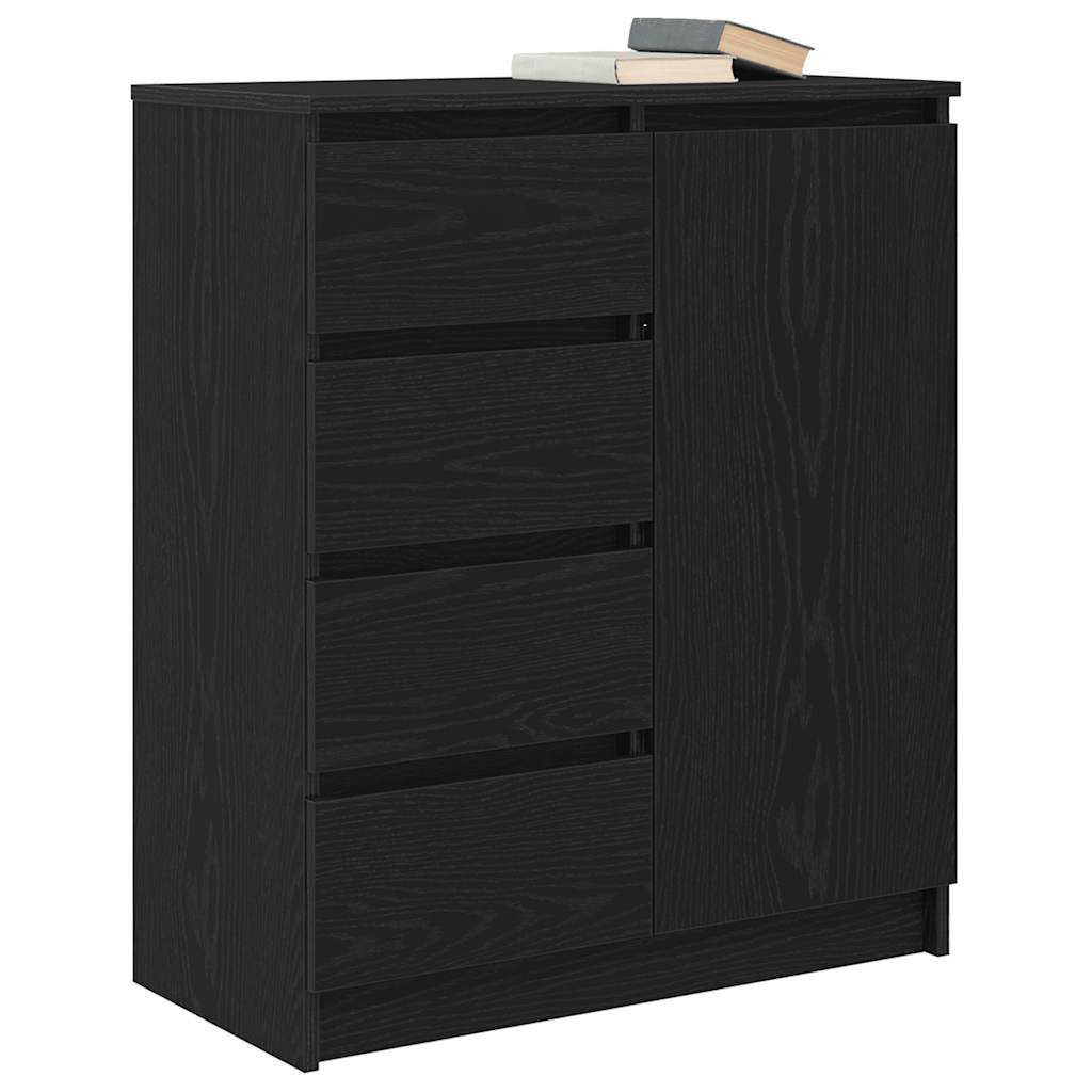 Bufetă cu sertare Stejar negru 71x35x84 cm Lemn prelucrat GartenMobel Dekor