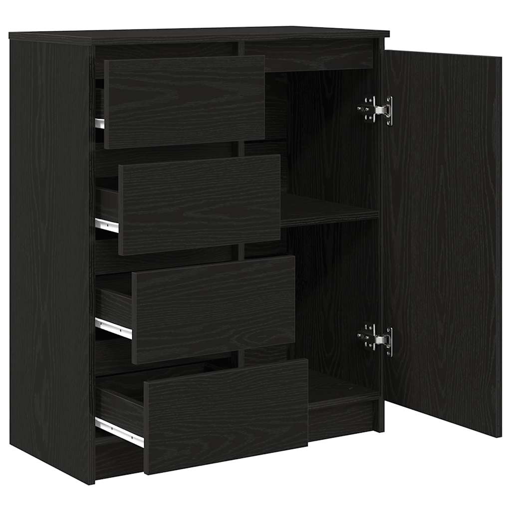 Bufetă cu sertare Stejar negru 71x35x84 cm Lemn prelucrat GartenMobel Dekor