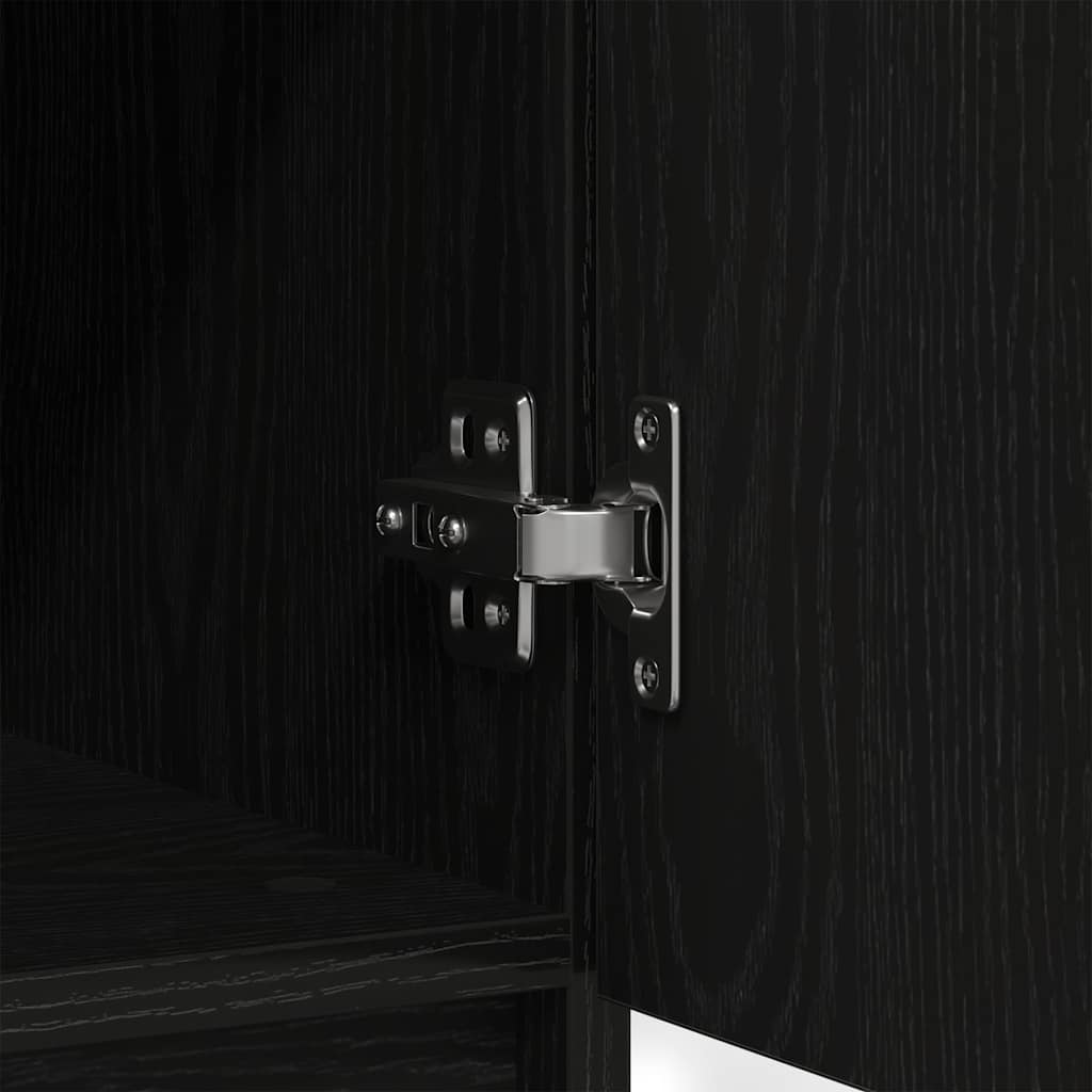 Bufetă cu sertare Stejar negru 71x35x84 cm Lemn prelucrat GartenMobel Dekor