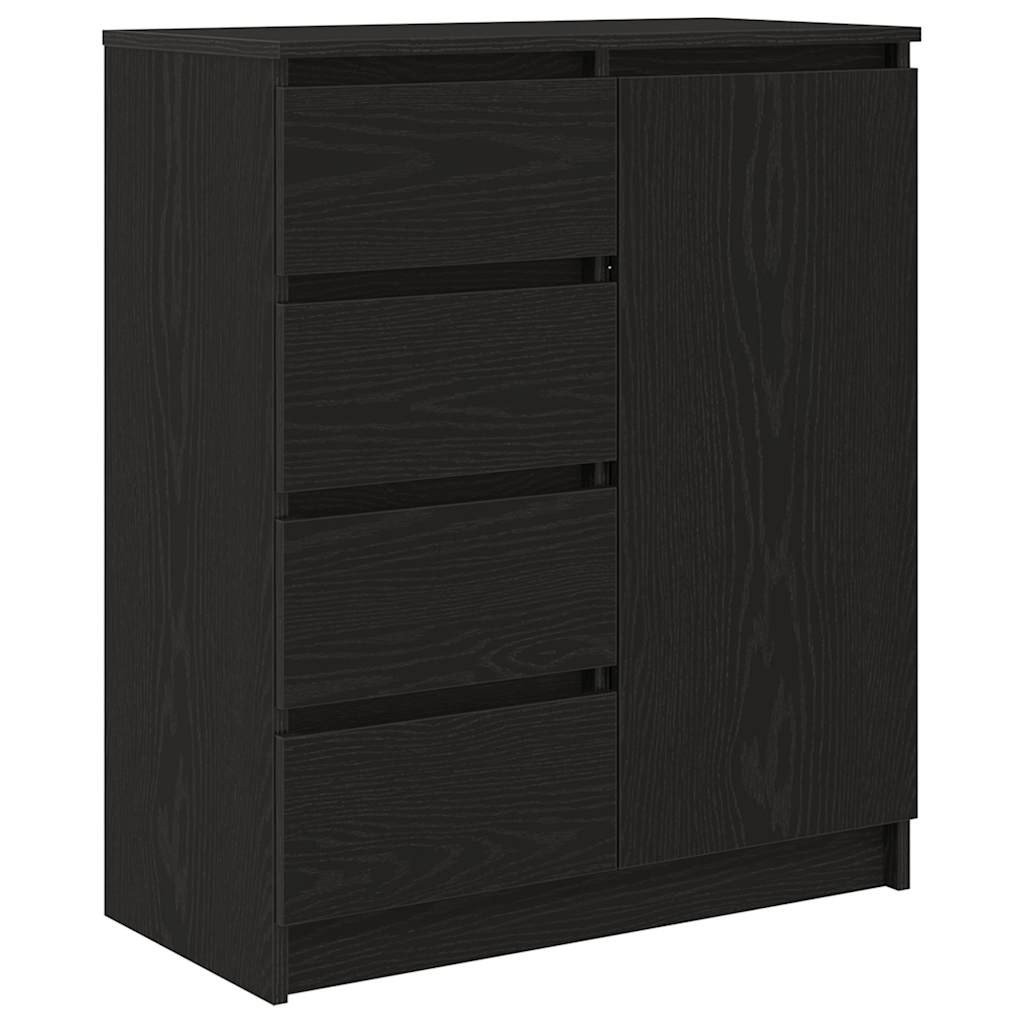 Bufetă cu sertare Stejar negru 71x35x84 cm Lemn prelucrat GartenMobel Dekor