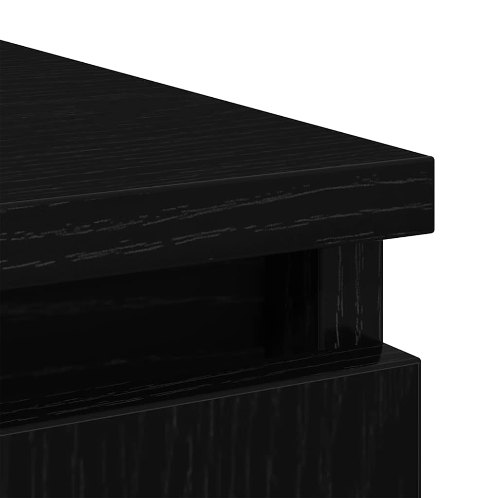 Bufetă cu sertare Stejar negru 71x35x84 cm Lemn prelucrat GartenMobel Dekor