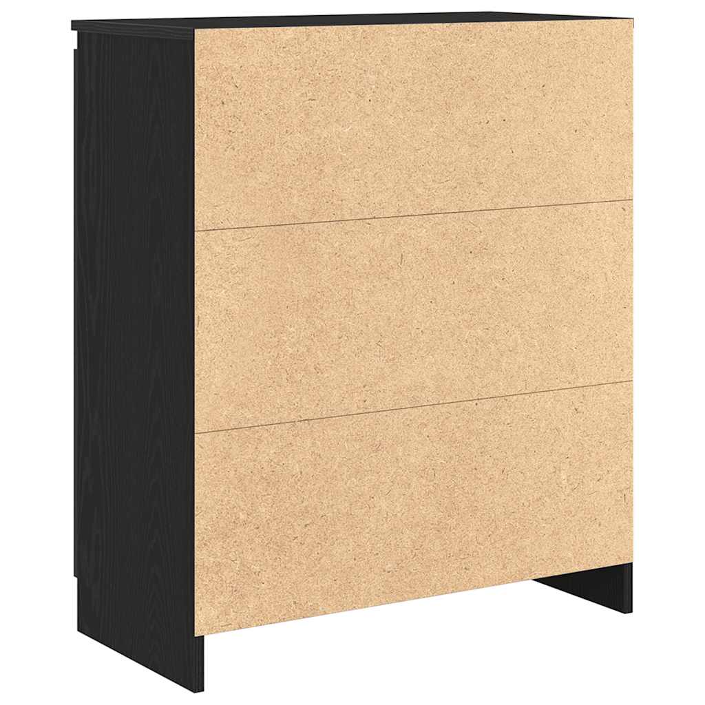 Bufetă cu sertare Stejar negru 71x35x84 cm Lemn prelucrat GartenMobel Dekor