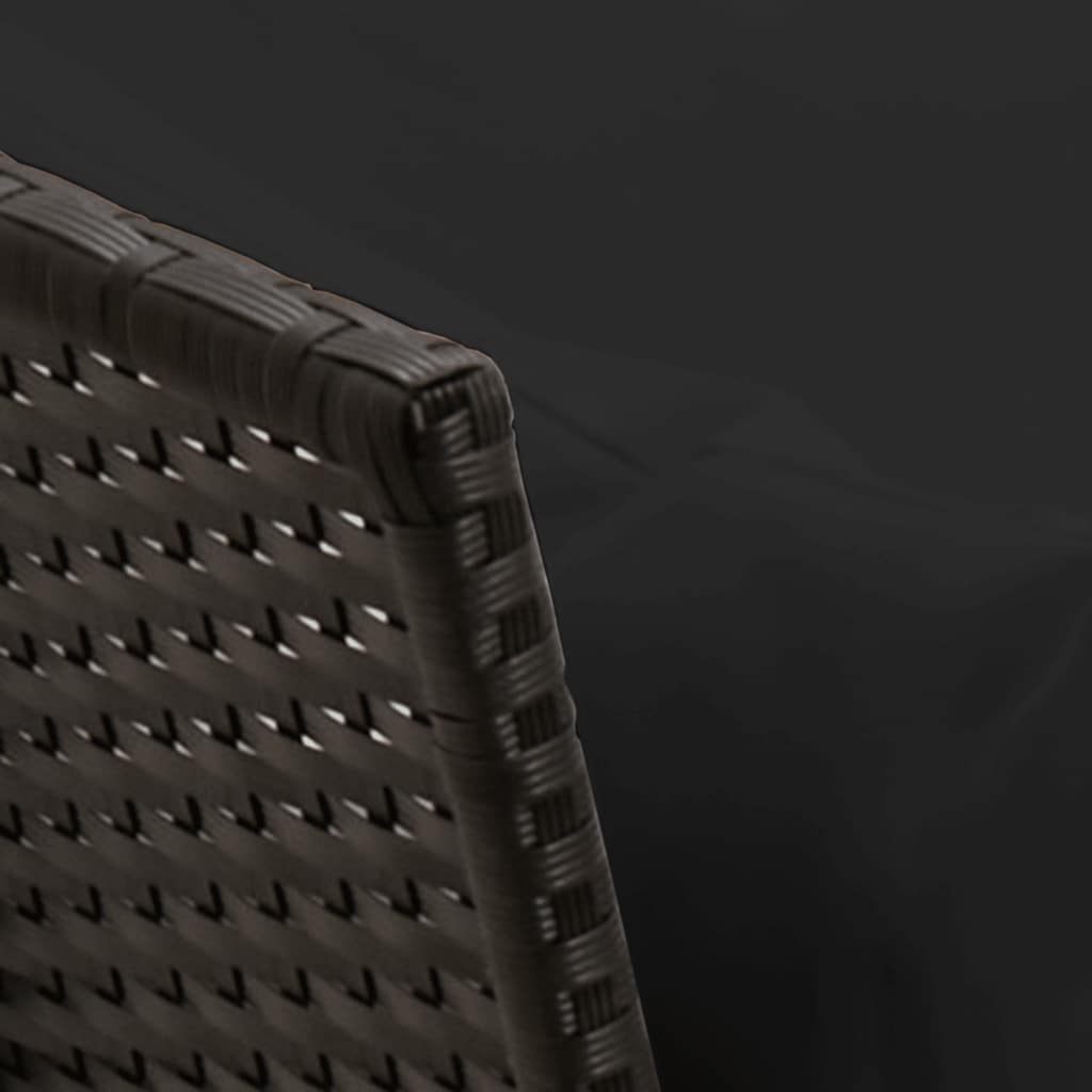 Canapea de grădină cu perne, negru, poliratan GartenMobel Dekor