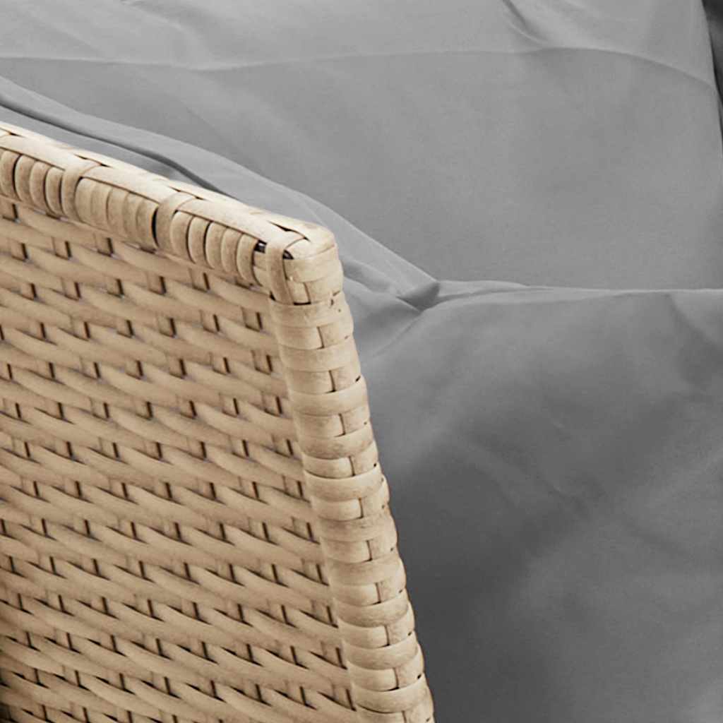 Canapea de grădină cu perne din polirattan bej GartenMobel Dekor