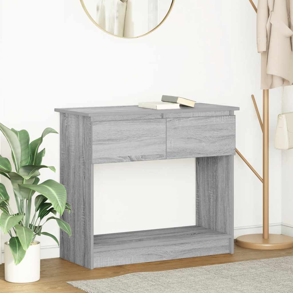 Consolă cu sertare Gri Sonoma 85,5x38,5x74,5 cm GartenMobel Dekor