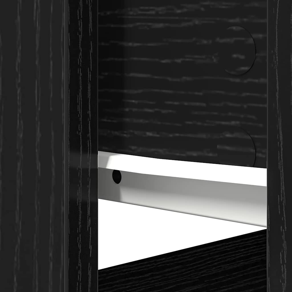 Consolă cu sertare Negru 85,5x38,5x74,5 cm GartenMobel Dekor
