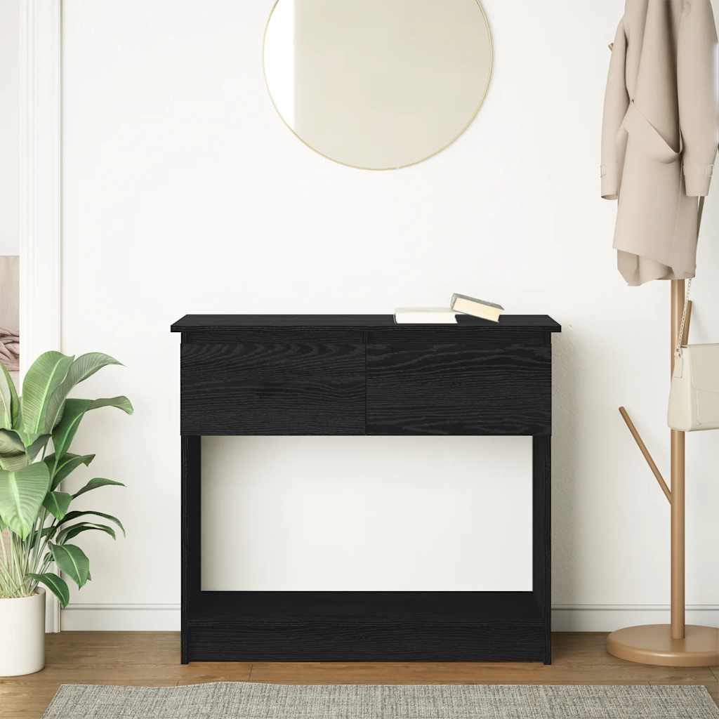 Consolă cu sertare Negru 85,5x38,5x74,5 cm GartenMobel Dekor