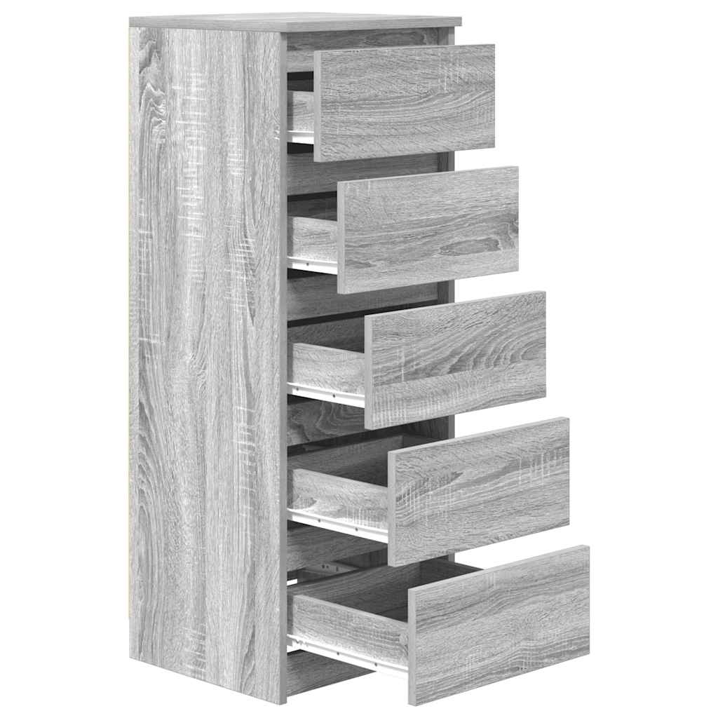 Bufetă cu sertare Gri Sonoma 37,5x35x99 cm Lemn prelucrat GartenMobel Dekor