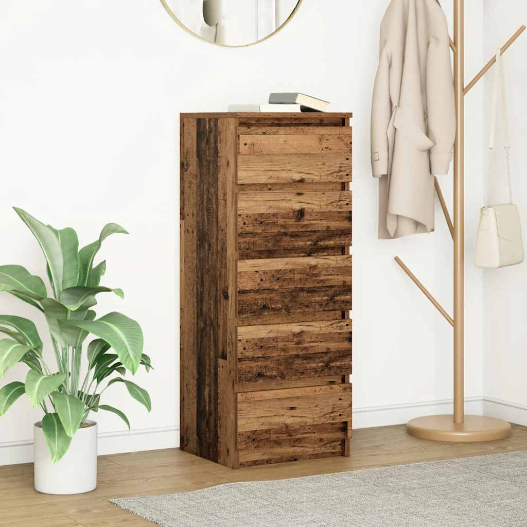 Bufetă cu sertare Lemn vechi 37,5x35x99 cm Lemn prelucrat GartenMobel Dekor