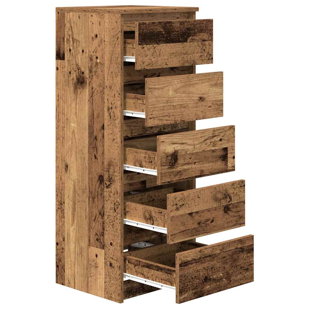 Bufetă cu sertare Lemn vechi 37,5x35x99 cm Lemn prelucrat GartenMobel Dekor