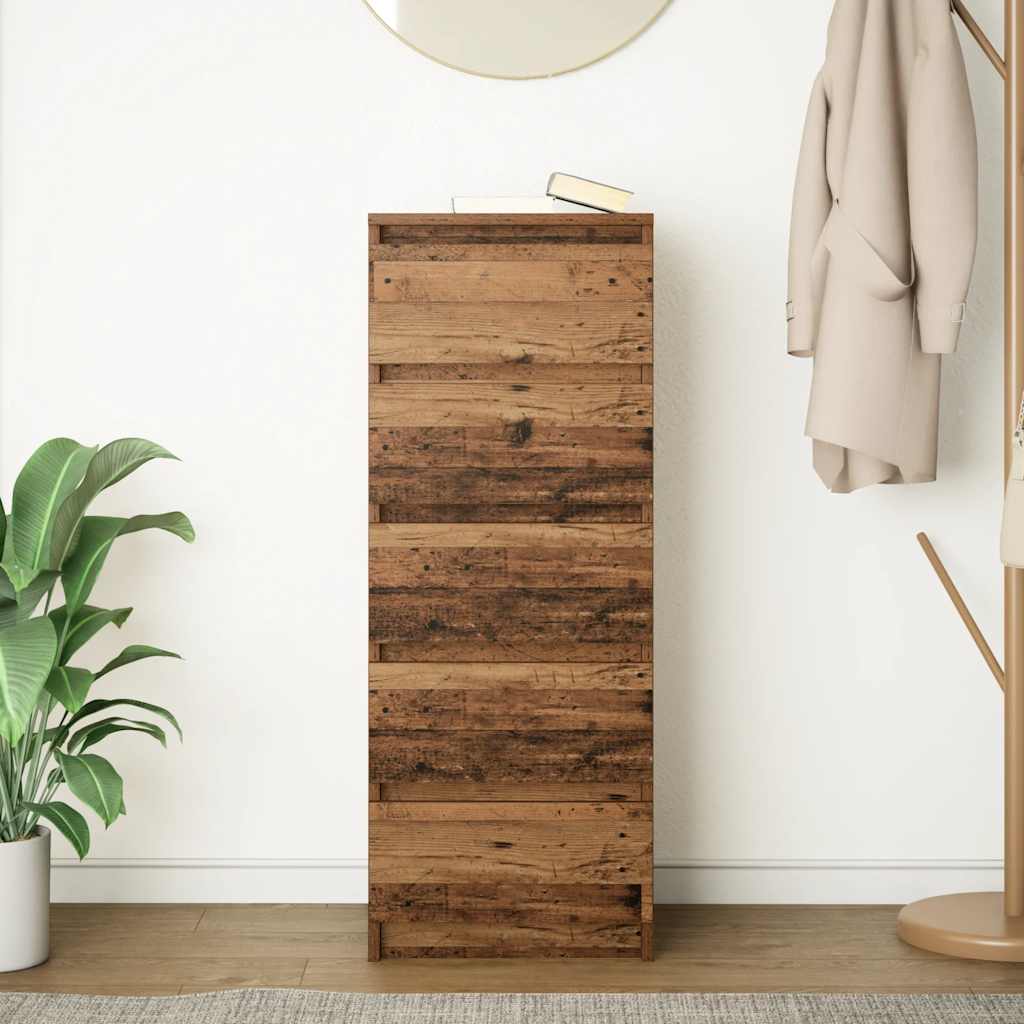 Bufetă cu sertare Lemn vechi 37,5x35x99 cm Lemn prelucrat GartenMobel Dekor