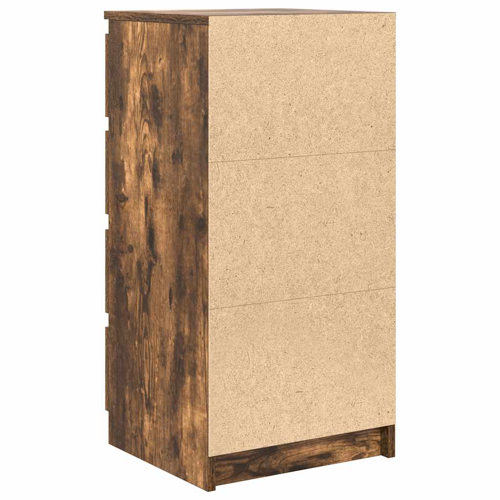 Bufetă cu sertare Stejar afumat 37,5x35x99 cm Lemn prelucrat GartenMobel Dekor