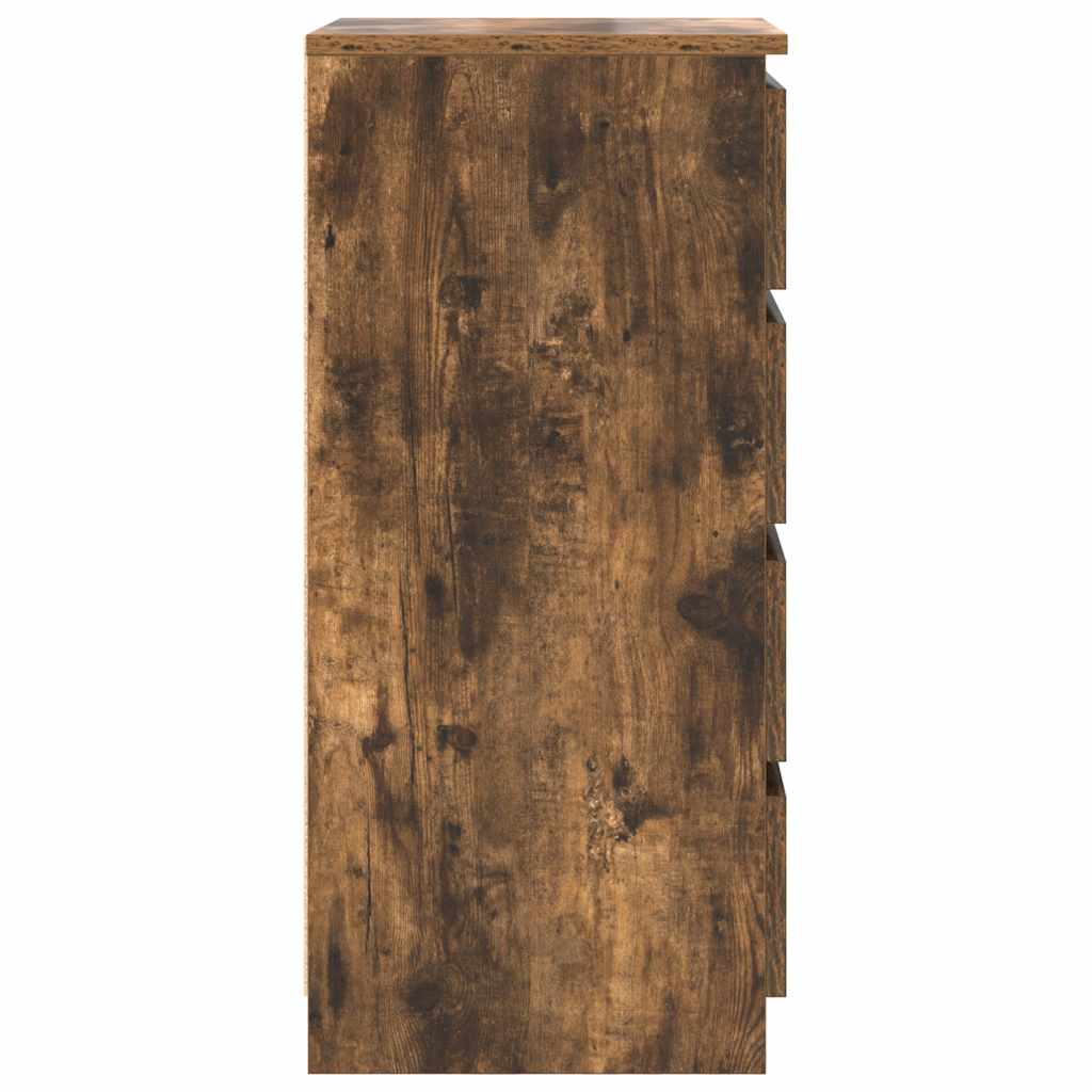 Bufetă cu sertare Stejar afumat 37,5x35x99 cm Lemn prelucrat GartenMobel Dekor