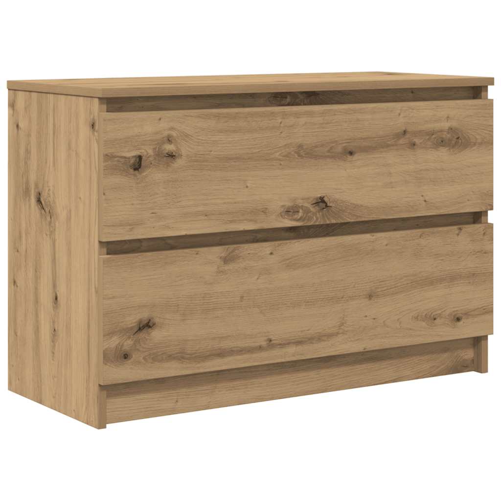 Dulap TV Artisan Stejar 80x35x54 cm Lemn prelucrat GartenMobel Dekor
