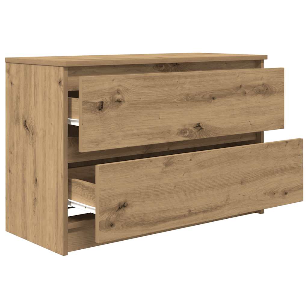 Dulap TV Artisan Stejar 80x35x54 cm Lemn prelucrat GartenMobel Dekor