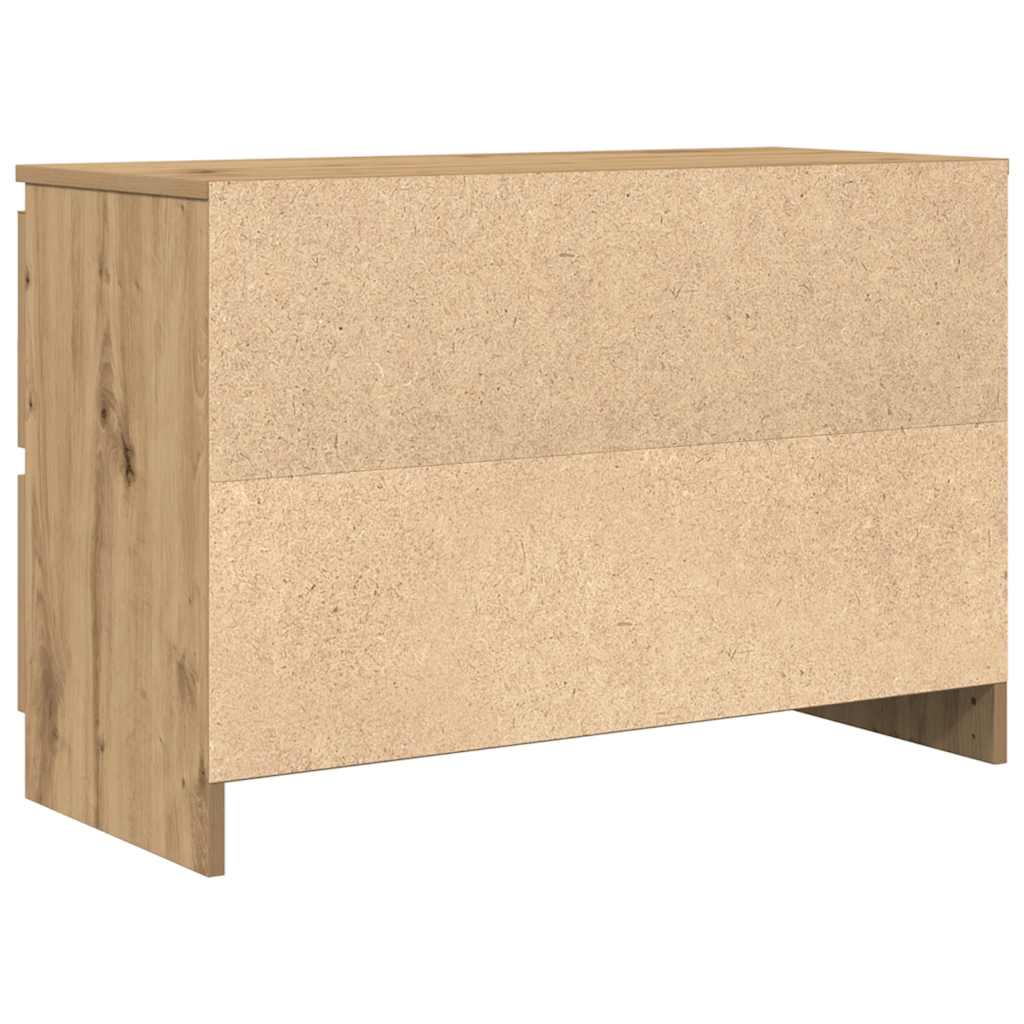 Dulap TV Artisan Stejar 80x35x54 cm Lemn prelucrat GartenMobel Dekor