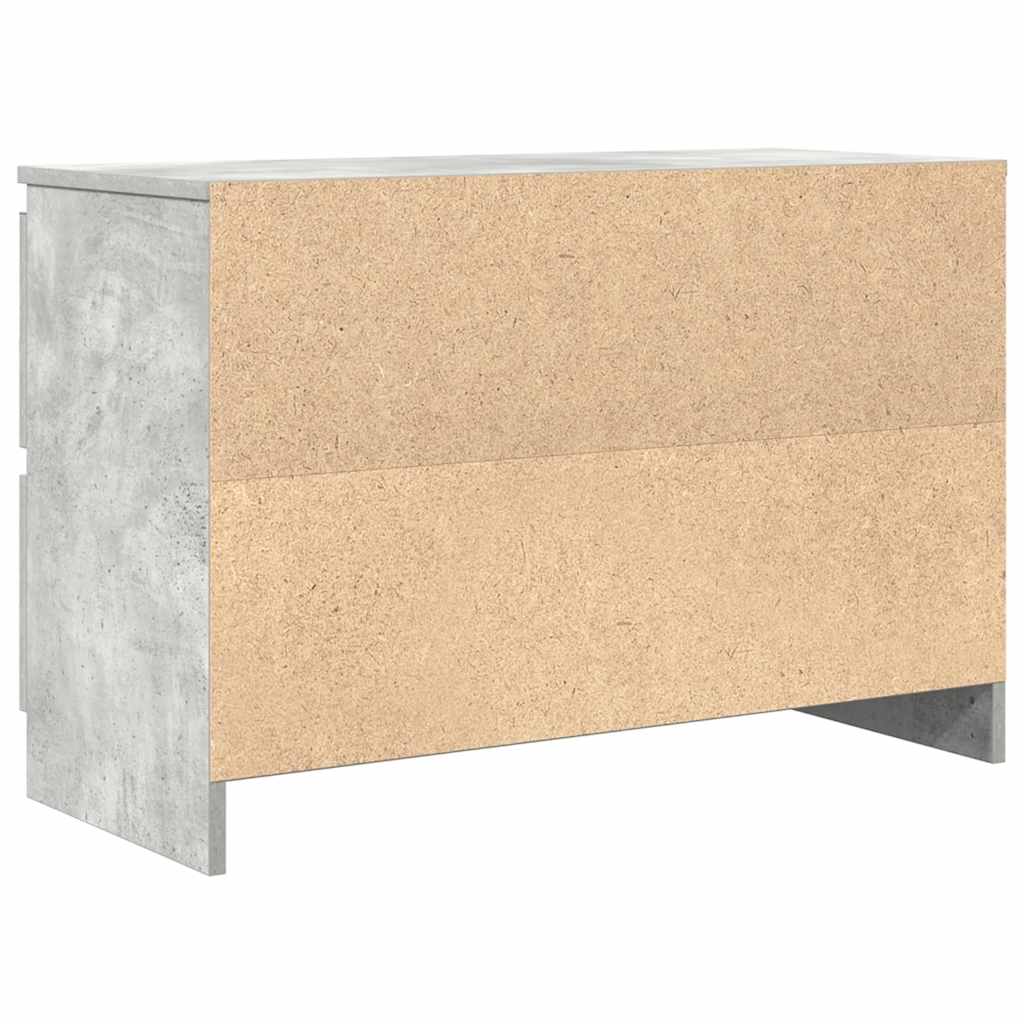 Dulap TV Beton Gri 80x35x54 cm Lemn prelucrat GartenMobel Dekor
