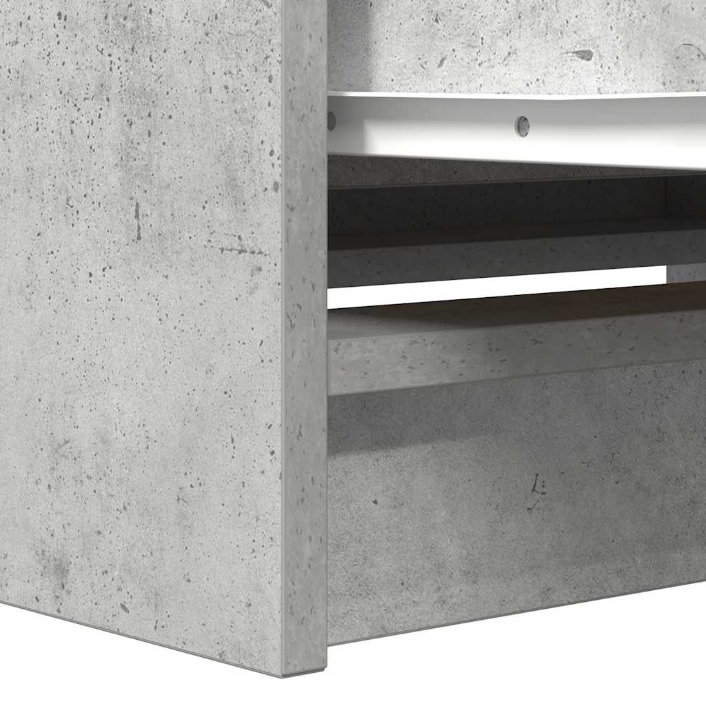 Dulap TV Beton Gri 80x35x54 cm Lemn prelucrat GartenMobel Dekor
