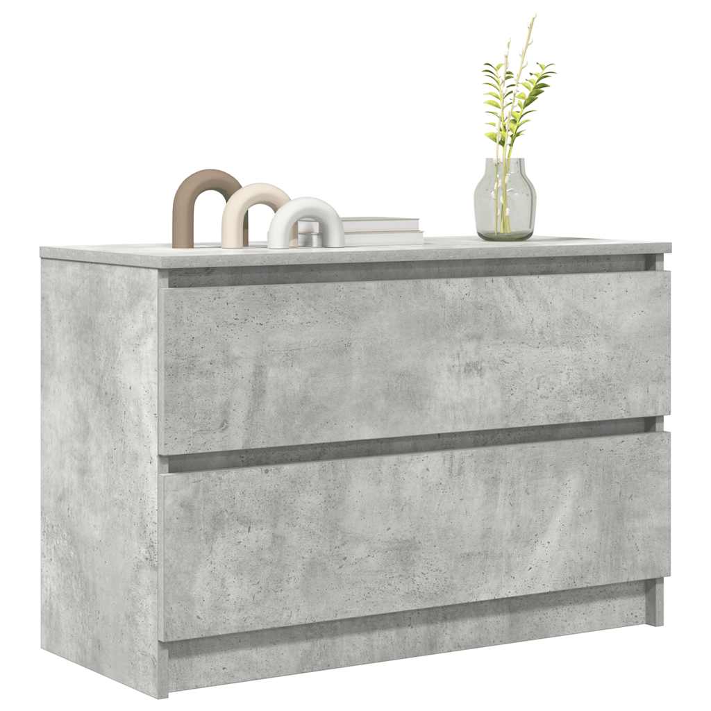 Dulap TV Beton Gri 80x35x54 cm Lemn prelucrat GartenMobel Dekor