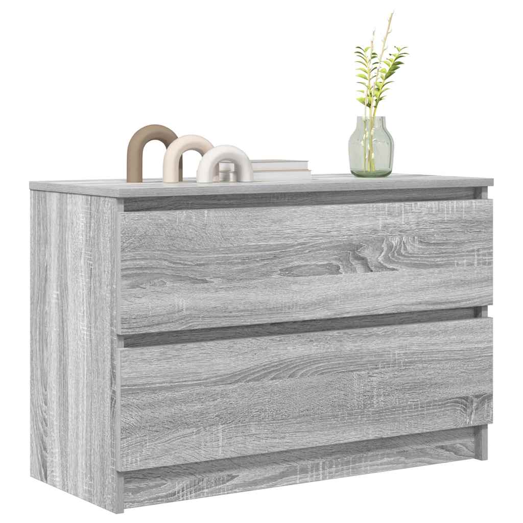 Dulap TV Gri Sonoma 80x35x54 cm lemn prelucrat GartenMobel Dekor