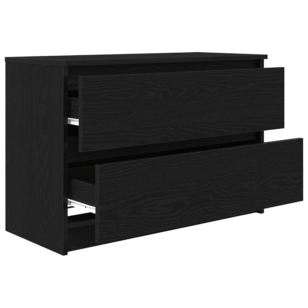 Dulap TV negru 80x35x54 cm lemn prelucrat GartenMobel Dekor