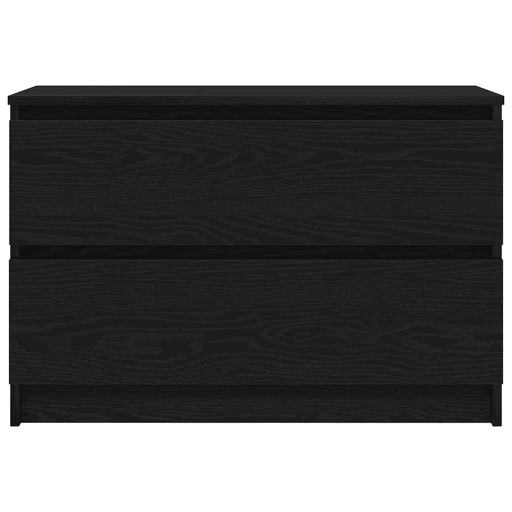 Dulap TV negru 80x35x54 cm lemn prelucrat GartenMobel Dekor