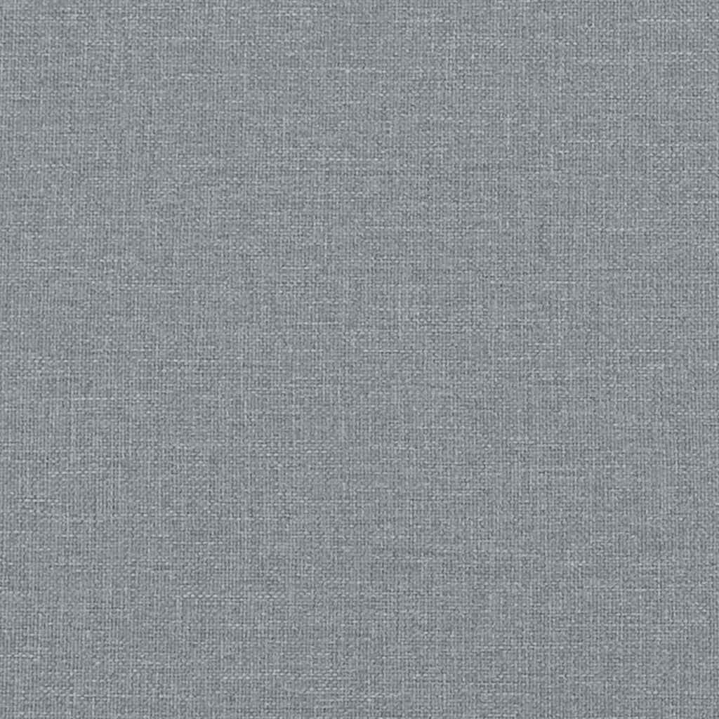 Scaun balansoar cu taburet, gri deschis, textil GartenMobel Dekor