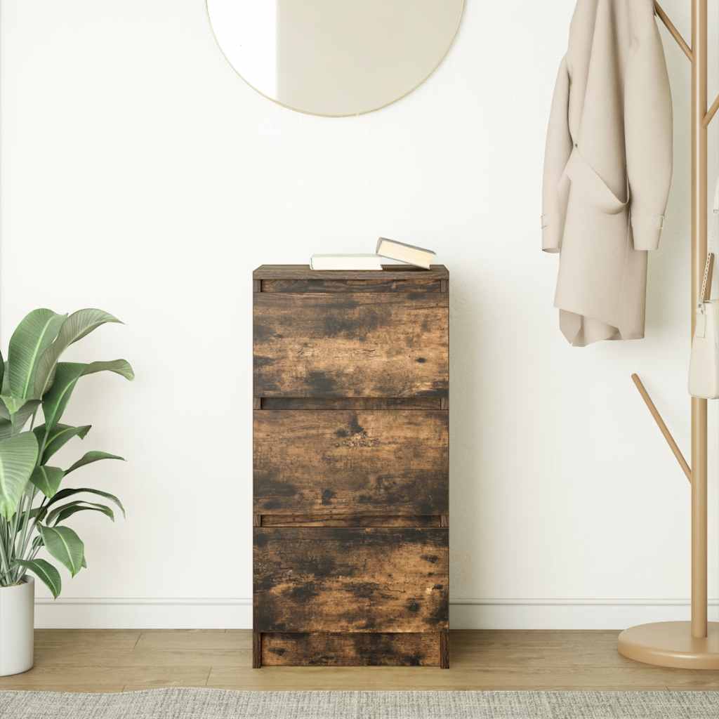 Bufetă Stejar afumat 37,5x35x76 cm Lemn prelucrat GartenMobel Dekor