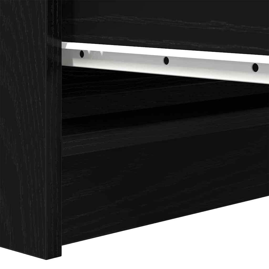 Bufetă Stejar negru 37,5x35x76 cm Lemn prelucrat GartenMobel Dekor