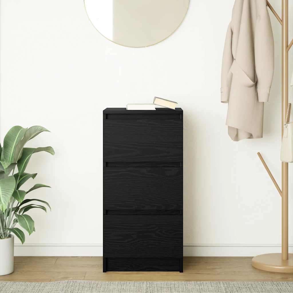 Bufetă Stejar negru 37,5x35x76 cm Lemn prelucrat GartenMobel Dekor
