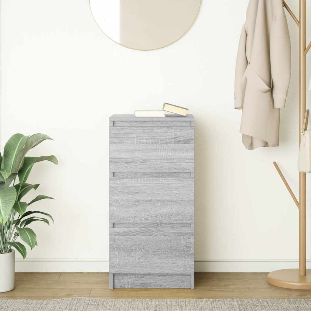 Bufetă gri Sonoma 37,5x35x76 cm Lemn prelucrat GartenMobel Dekor