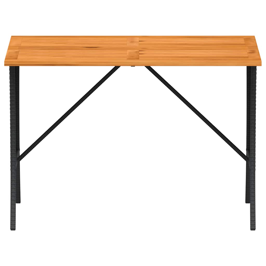 Set mobilier de grădină cu perne, 3 piese, negru, poliratan GartenMobel Dekor