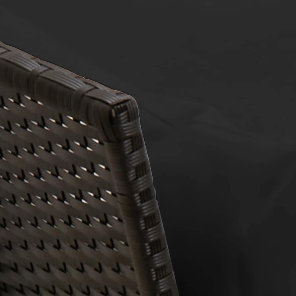 Canapea de grădină cu perne, negru, poliratan GartenMobel Dekor