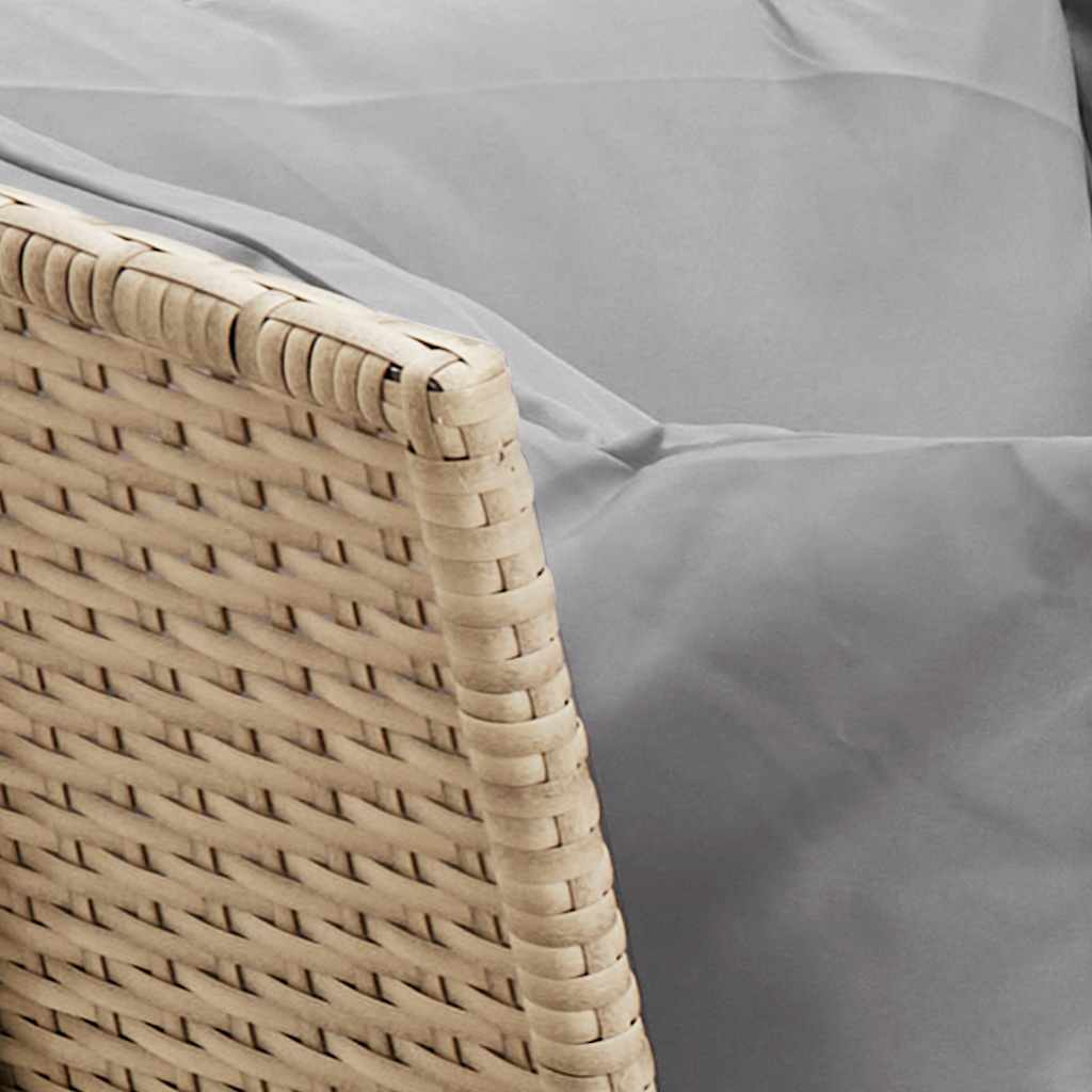 Canapea de grădină cu perne din polirattan bej GartenMobel Dekor