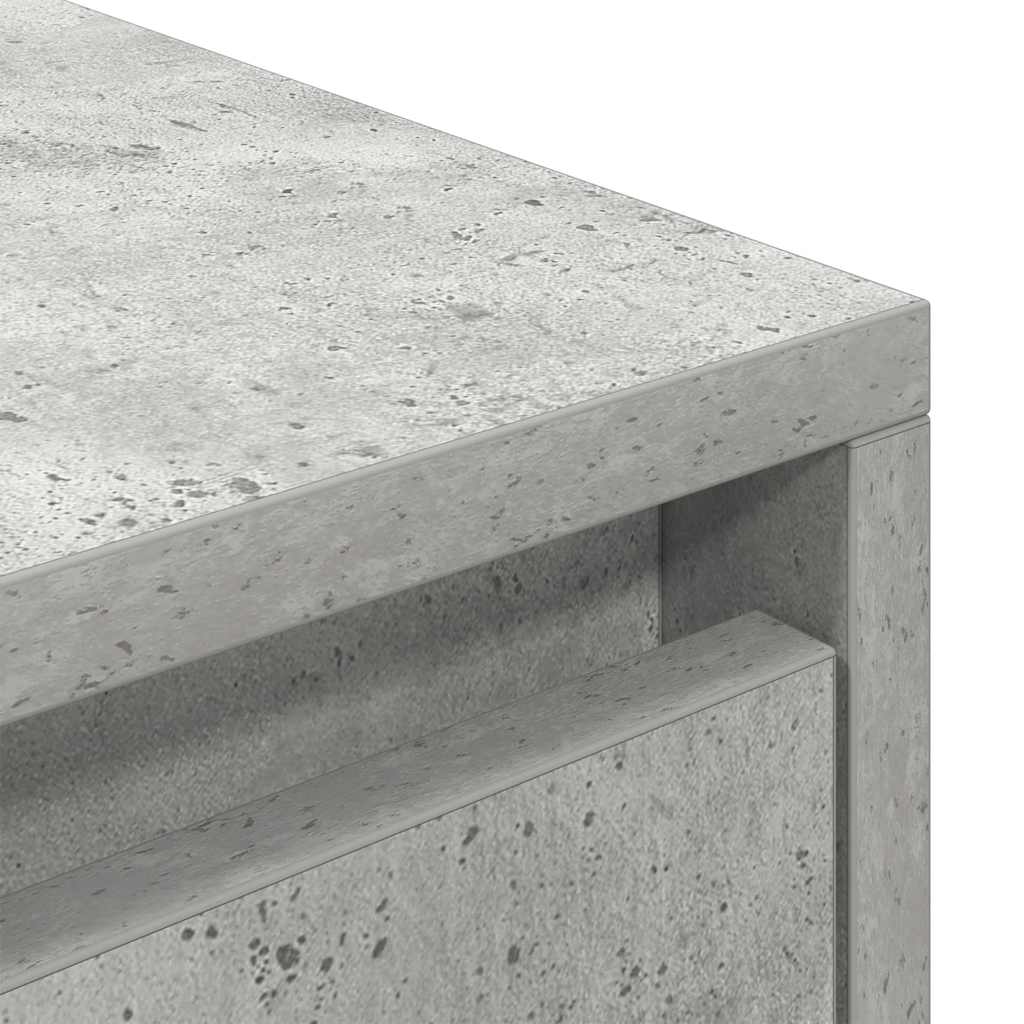 Comodă TV, gri beton, 188,5x41x50 cm, lemn prelucrat GartenMobel Dekor