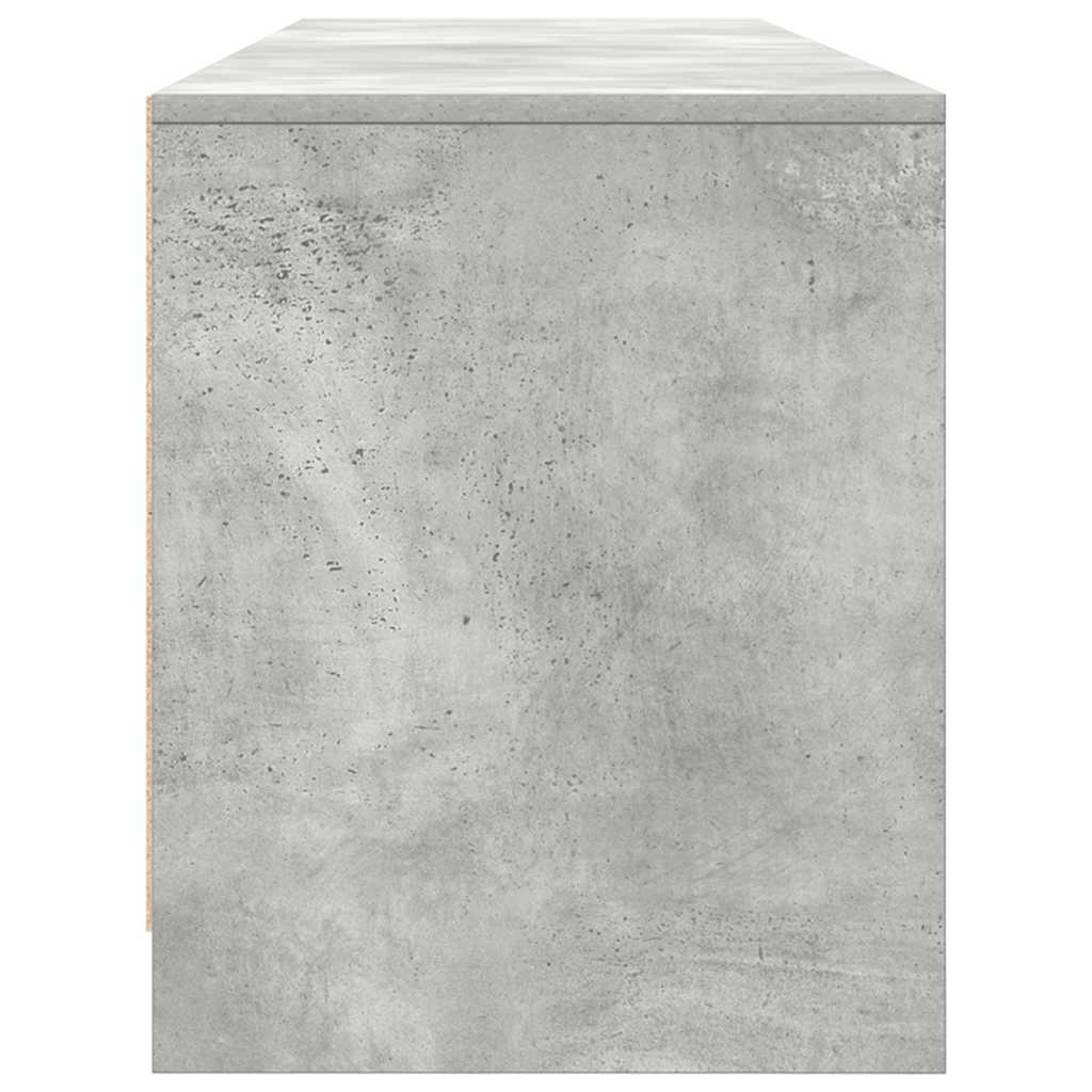 Comodă TV, gri beton, 188,5x41x50 cm, lemn prelucrat GartenMobel Dekor
