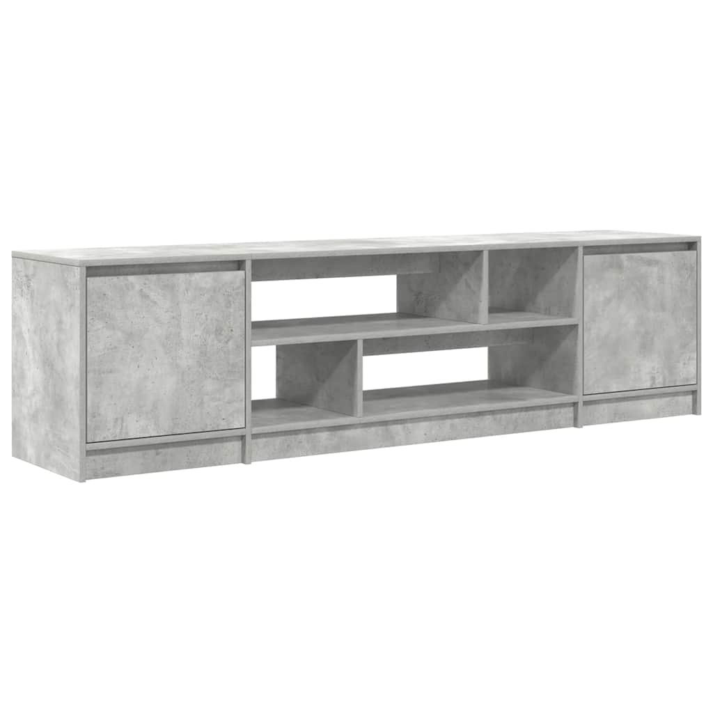 Comodă TV, gri beton, 188,5x41x50 cm, lemn prelucrat GartenMobel Dekor
