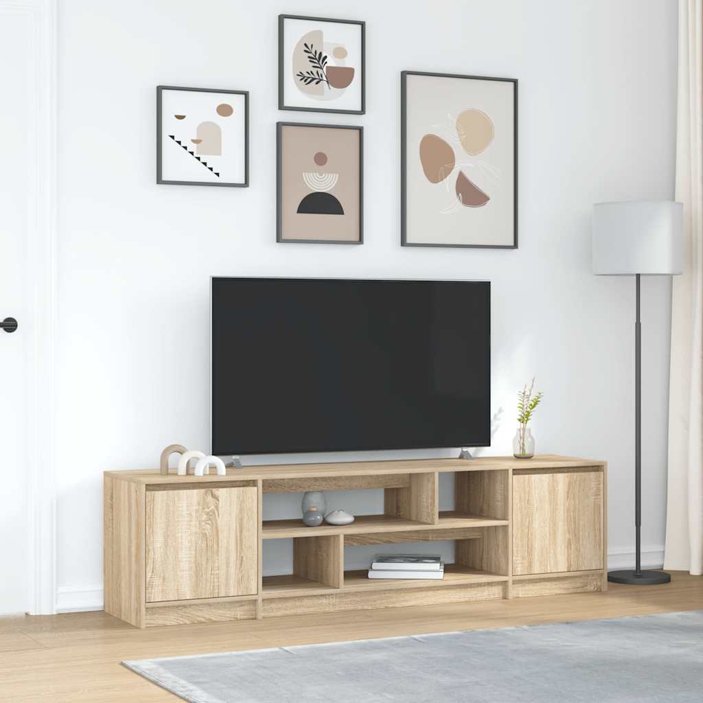 Comodă TV, stejar sonoma, 188,5x41x50 cm, lemn compozit GartenMobel Dekor