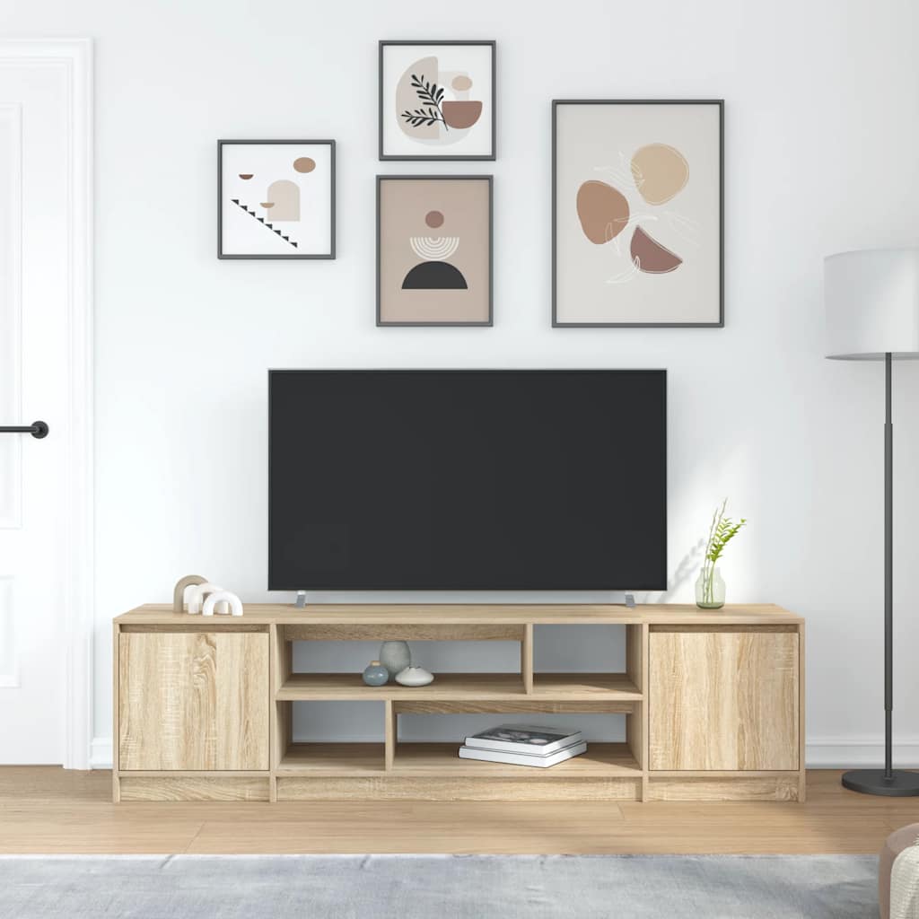 Comodă TV, stejar sonoma, 188,5x41x50 cm, lemn compozit GartenMobel Dekor