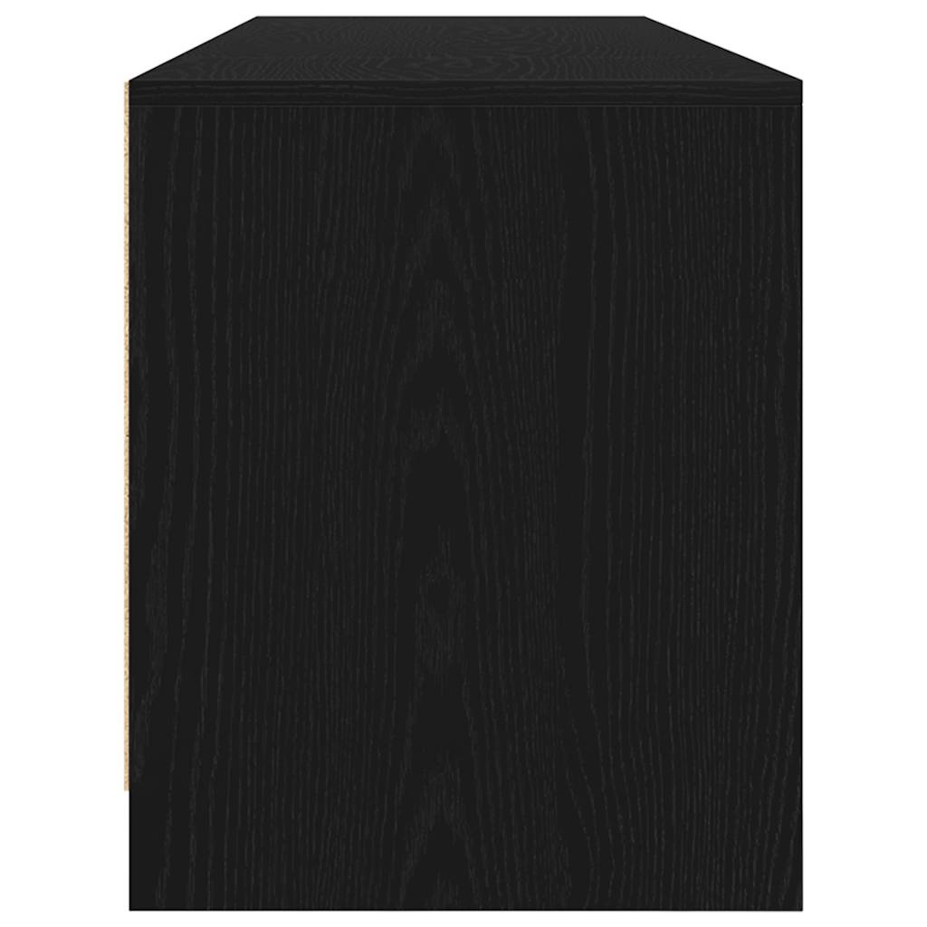 Dulap TV Stejar Negru 188,5x41x50 cm Lemn prelucrat GartenMobel Dekor