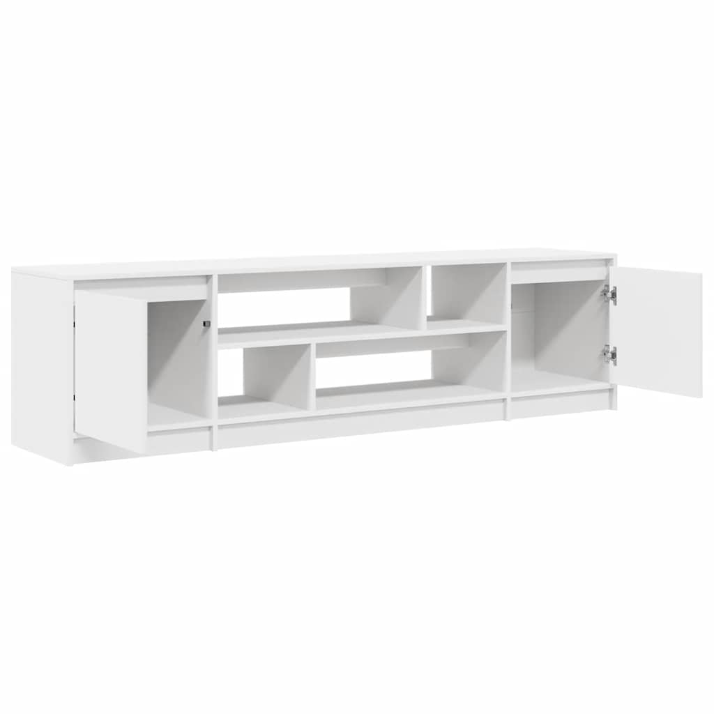 Dulap TV alb 188,5x41x50 cm lemn prelucrat GartenMobel Dekor